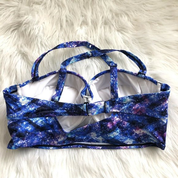 Torrid Size 1 Space Geo Print Bikini Top 14 / 16 - Picture 6 of 10